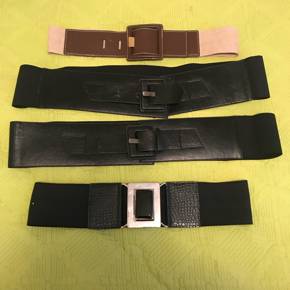 Four plus-size belts. Size 22/24